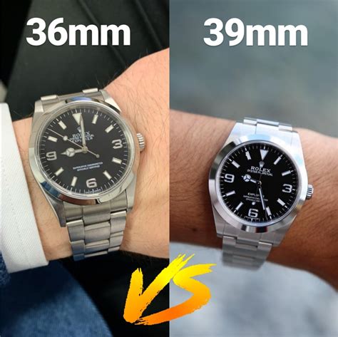 rolex explorer 39 mm back|Rolex explorer 39mm vs 36mm.